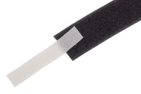 Taśma rzepowa, typu: Pętelka, dł. 5m, szer. 20mm, kolor: Czarny, RS PRO