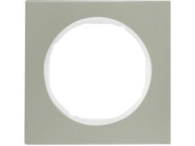 BERKER R.3 Ramka 1 pojedyncza stal szlachetna/biały 10112214 HAGER