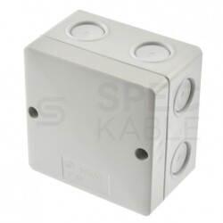 Puszka instalacyjna KSK 80 natynkowa 81x81x54mm hermetyczna IP66 bezhalogenowa LSOH szara
