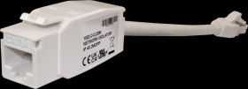 1502-2-0,20M Keystone network isolator RJ45 socket / plug, 0.2m