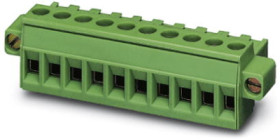 Socket header, 4 pole, pitch 5.08 mm, straight, green, 1805327