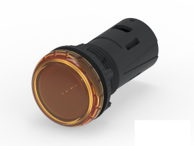 Kontrolka 415V ac Pomarańczowy TE Connectivity średnica wycięcia 19.6mm Montaż śrubowy Śruba