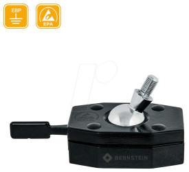 9-281-ESD Ball joint quick clamp, ESD, with screw, 40 mm Ø, black