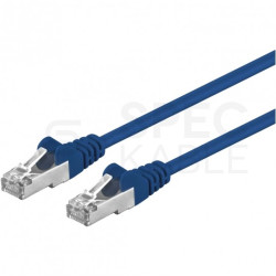 Patchcord FTP kat.5e kabel sieciowy LAN 2x RJ45 linka niebieski 2m Goobay