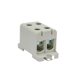 Blok rozdzielczy-odgałęźny 2x1-biegun AL/CU 16-95mm2 szary montaż płaski i na szynę TH WLZ35/2x95/s 48.296