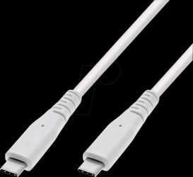 11999065 USB 10-Gbps cable, USB-C connector to USB-C connector, 60 W, whi