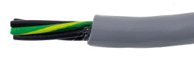 Control Cable liczba żył 5 0,15 mm² Nieekranowany Alpha Wire średnica zew 4.55mm Szary