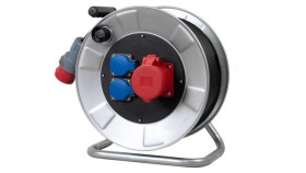 Przedłużacz Siłowy Na Bębnie Metalowym Bordo-320 32A 5P, 2X230v, Wt.32/5, Opd...