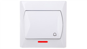 Akcent Przycisk /Dzwonek/ Z Podświetleniem Biały Łp-6As/00