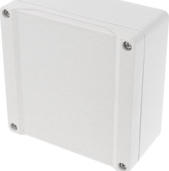PC enclosure, (L x W x H) 119 x 119 x 61 mm, light gray (RAL 7035), IP68, 1555N2GY
