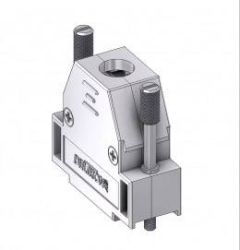 Deltron Connectors DHM 15 UN4 Obudowa złącza D-SUB, tworzywo sztuczne, metalizowane, 180 °, 1 szt.