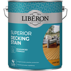Liberon 126127 Superior Decking Stain Light Oak 5 litre