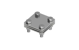 Złącze uniwersalne 3-elem. 60x60 bednarka-bednarka stal nierdzewna 214.1.1 NI 21401105