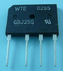 25A/400V PINY PŁASKI GBJ-2504 MOSTEK