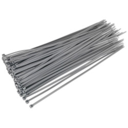 Sealey CT30048P100S Cable Ties 300 x 4.8mm Silver Pack Of 100