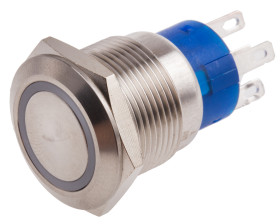 Nasadka przełącznika Chwilowy SPDT średnica wycięcia 19.2mm, montaż panelowy RS PRO