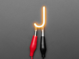 Adafruit Alphabet LED Filament - Warm White Letter "J"