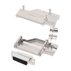 Encitech 6355-0065-12 D-Sub Receptacle Set 15 Pins Solder Bucket 90&#xB0;