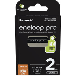 Eneloop 52363160 eneloop pro Rechargeable AAA Battery 930mAh 2piece NiMH