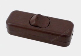 Przełącznik przelotowy duży brązowy 3A 250V