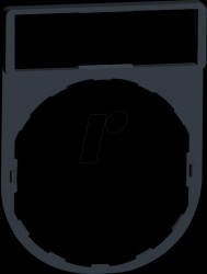 ZBY2101 Label holder 30x40mm for Ø 22 devices, blank plate for engraving