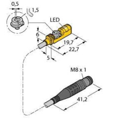 Turck Czujnik pola magnetycznego PNP BIM-UNTK-AP7X-0,3-PSG3M