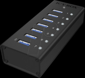 70418 USB3.0 7-port aluminium hub with power supply unit