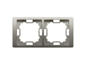 SIMON BASIC NEOS Ramka 2 podwójna uniwersalna satynowa metalizowana BMRC2/29 KONTAKT SIMON
