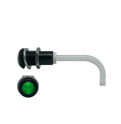 RHD-0700-1500-F9PZG67PR Rura oświetleniowa LED, Sztywny Panel, Kąt prosty, dł. 38 mm, 1-drożny, Bivar Zielony 9 mm