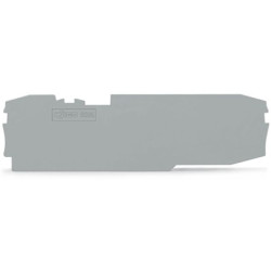 Płytka końcowa i pośrednia Płytka końcowa i pośrednia WAGO Blok zacisków na szynie DIN Zatrzask