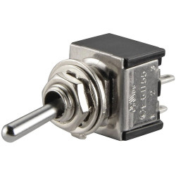 TruComponents 751454 Toggle switch Panel Mount Off/On DPST Solder Terminals