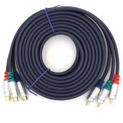 Kabel 3*RCA wt.-gn. 5m digital RGB przedłużacz