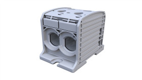 Złączka Szynowa Gwintowa Al/Cu Stb 185-2 (87820) Simblock Szary 81202002