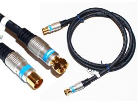 Przyłącze Kabel antenowy RF TV- wtyk F 1m