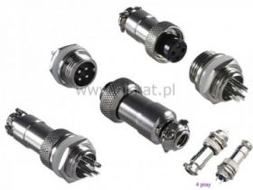 Złącze przemysłowe ( gn+wt ) C01 4 pin CONNFLY