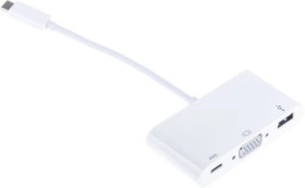 Adapter, do wyświetlaczy: 1, USB C, USB 3.1, VGA