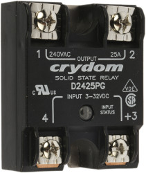 Przekaźnik półprzewodnikowy Montaż na panelu 25 A Sensata Crydom 280 V rms SCR