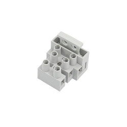 KOSTKA ŁĄCZÓWKA ELEKTRYCZNA 2-PIN GN. BEZPIECZNIKA 5x20 10A 380V BIAŁA