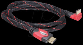 82686 High-speed HDMI cable, angled down, 2 m
