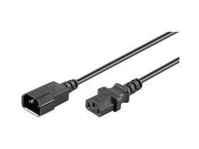 Przedłużacz do urządzeń nienagrzewających się 3,5 m, Czarny