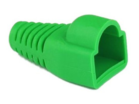 Gumowa osłona wtyku RJ-45, zielona