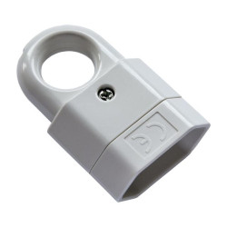 GP2C-2-W gniazdo elektryczne przedłużacza bez uziemienia białe