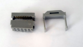 Flatcable connector 2x5 pins female