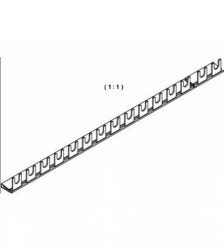 Oszynowanie 1P 18mm 16mm² widełkowe,do wyłamywania 1000mm