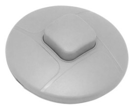 Przełącznik przelotowy nożny srebrny