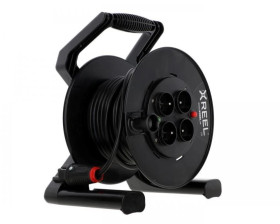 Przedłużacz bębnowy XREEL 20mb H05VV-F 3x1,5 IP20 4xGS 230V 92503T48123
