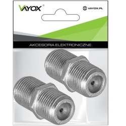 Złącze F gniazdo - gniazdo (beczka) (opakowanie 2szt)