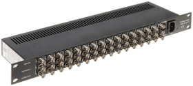 Aktywny rozgałęźnik wideo, bez straty jakości sygnału CVBS - PAL, NTSC 16-we BNC / 32-wy BNC Rack 19” RV-16/32-RACK