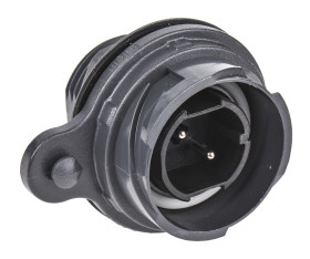 Złącze wielostykowe przemysłowe 2-pinowe Montaż przedni Wtyczka Bulgin