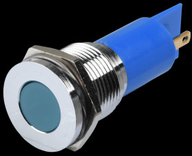 Q16F1CXXB220E Indicator LED, 220 V AC, 16 mm, FASTON, blue/BrC